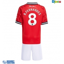 Manchester United Bruno Fernandes #8 Domaci Dres za djecu 2025-26 Kratak Rukav (+ Kratke hlače)